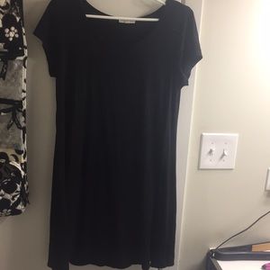 Black T-shirt dress